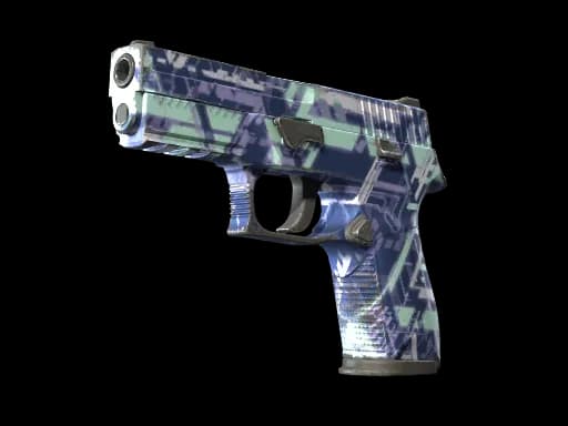 Souvenir P250 | Digital Architect (Well-Worn)