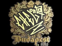 Sticker | chelo (Gold) | Budapest 2025
