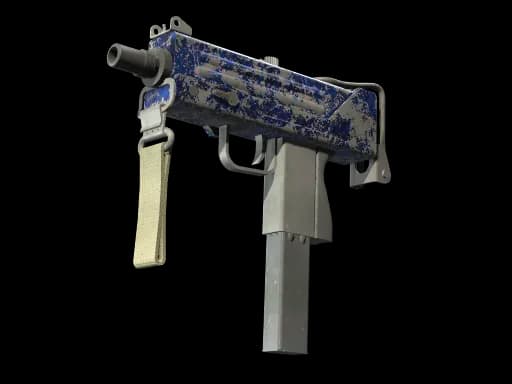 StatTrak™ MAC-10 | Lapis Gator (Battle-Scarred)