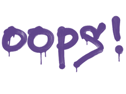 Sealed Graffiti | Oops (Monster Purple)
