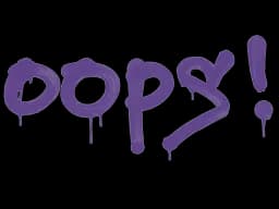 Sealed Graffiti | Oops (Monster Purple)