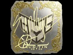Sticker | SunPayus (Gold) | Austin 2025