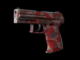 StatTrak™ P2000 | Red FragCam (Well-Worn)