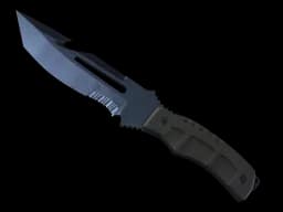 ★ Survival Knife | Blue Steel (Battle-Scarred)