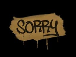 Sealed Graffiti | Sorry (Desert Amber)