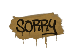 Sealed Graffiti | Sorry (Desert Amber)