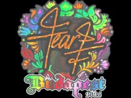 Sticker | fEAR (Holo) | Budapest 2025