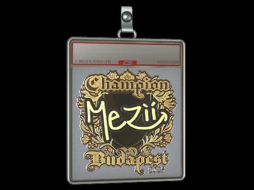 Sticker Slab | mezii (Gold, Champion) | Budapest 2025