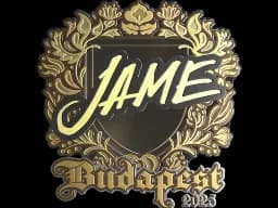 Sticker | Jame (Gold) | Budapest 2025