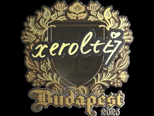 Sticker | xerolte (Gold) | Budapest 2025