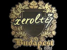 Sticker | xerolte (Gold) | Budapest 2025
