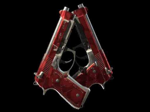 StatTrak™ Dual Berettas | Hemoglobin (Field-Tested)