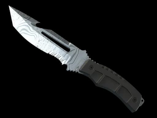 ★ StatTrak™ Survival Knife | Damascus Steel (Battle-Scarred)