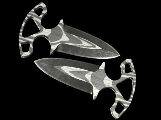 ★ StatTrak™ Shadow Daggers | Black Laminate (Well-Worn)