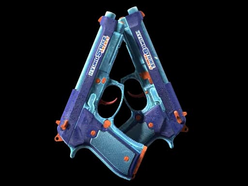 Dual Berettas | Hydro Strike (Minimal Wear)