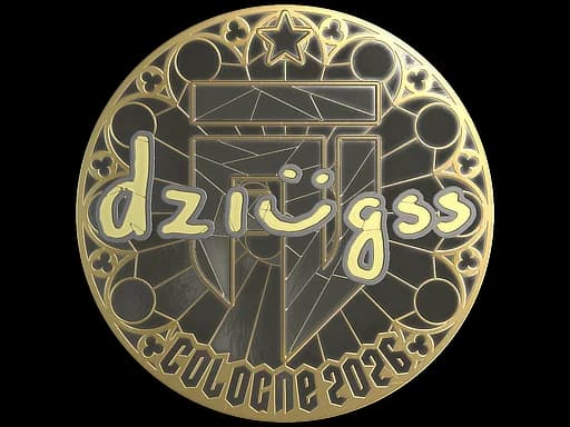 Sticker | dziugss (Gold) | Cologne 2026