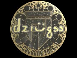 Sticker | dziugss (Gold) | Cologne 2026