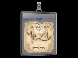 Sticker Slab | mezii (Champion) | Austin 2025