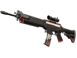 SG 553 | Cyrex (Battle-Scarred)