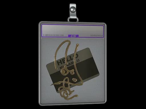 Sticker Slab | Hello M4A1-S (Gold)