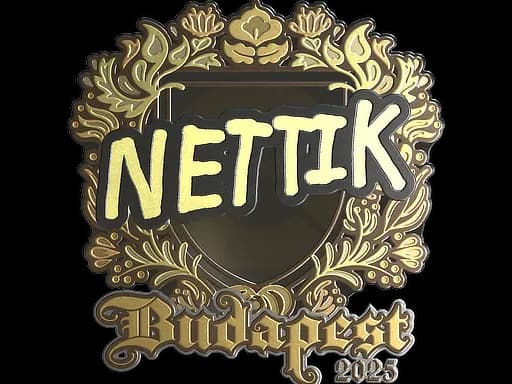 Sticker | nettik (Gold) | Budapest 2025