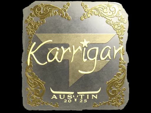 Sticker | karrigan (Gold) | Austin 2025