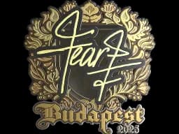Sticker | fEAR (Gold) | Budapest 2025