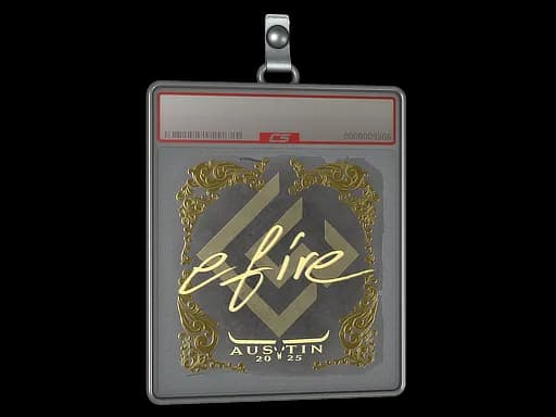 Sticker Slab | efire (Gold) | Austin 2025