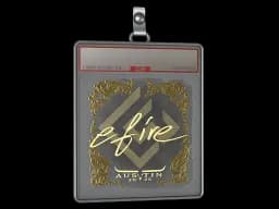 Sticker Slab | efire (Gold) | Austin 2025