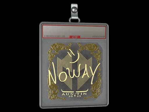 Sticker Slab | noway (Gold) | Austin 2025