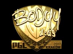 Sticker | bodyy (Gold) | Krakow 2017