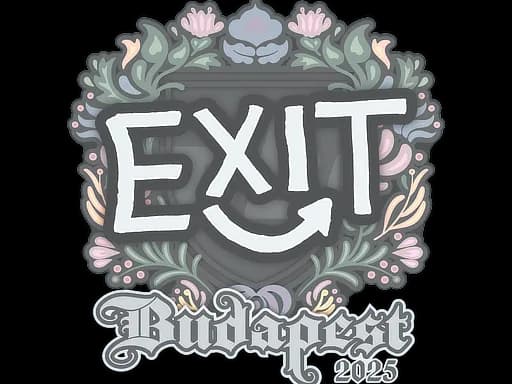 Sticker | exit | Budapest 2025