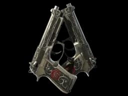 StatTrak™ Dual Berettas | Balance (Battle-Scarred)