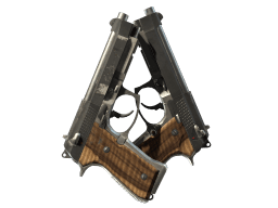 StatTrak™ Dual Berettas | Black Limba (Field-Tested)