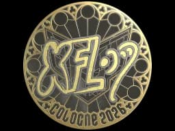 Sticker | xfl0ud (Gold) | Cologne 2026