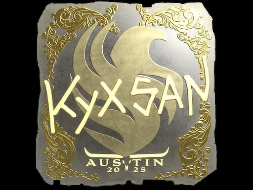 Sticker | kyxsan (Gold) | Austin 2025