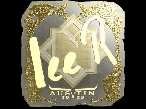 Sticker | 1eeR (Gold) | Austin 2025