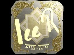 Sticker | 1eeR (Gold) | Austin 2025