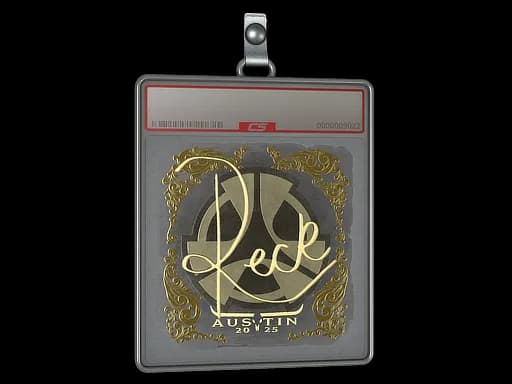 Sticker Slab | reck (Gold) | Austin 2025