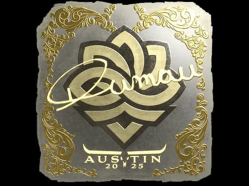 Sticker | dumau (Gold) | Austin 2025