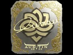 Sticker | dumau (Gold) | Austin 2025