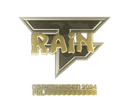 Sticker | rain (Gold) | Copenhagen 2024