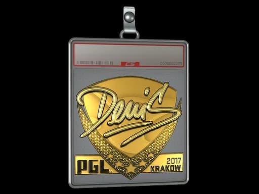 Sticker Slab | denis (Gold) | Krakow 2017