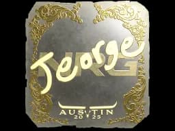 Sticker | jeorge (Gold) | Austin 2025