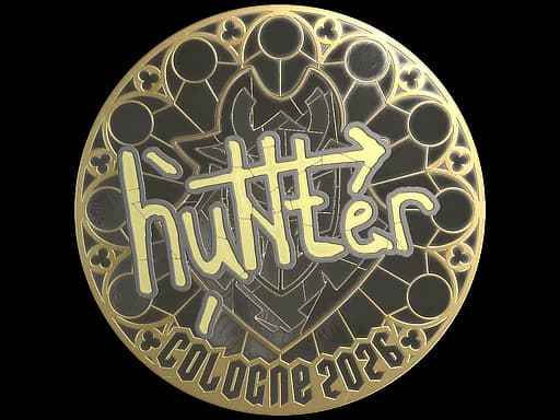 Sticker | huNter- (Gold) | Cologne 2026