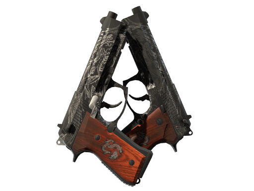 StatTrak™ Dual Berettas | Dualing Dragons (Minimal Wear)