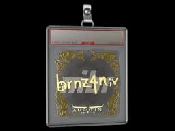 Sticker Slab | brnz4n (Gold) | Austin 2025