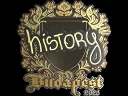 Sticker | History (Gold) | Budapest 2025