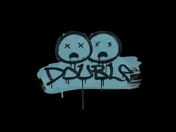 Sealed Graffiti | Double (Wire Blue)