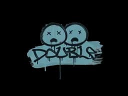 Sealed Graffiti | Double (Wire Blue)